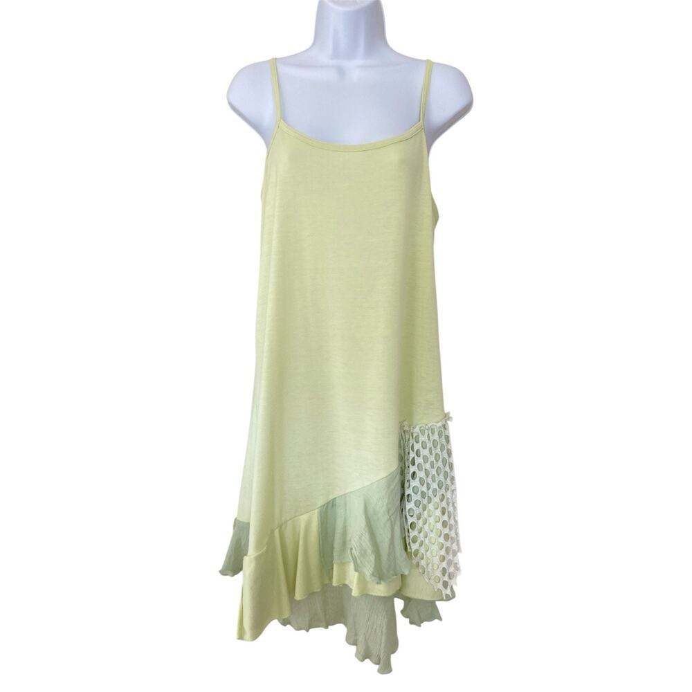 Vintage Pretty Angel Y2k Fairy Whimsical Asymmetrical Boho Cami Dress Size M